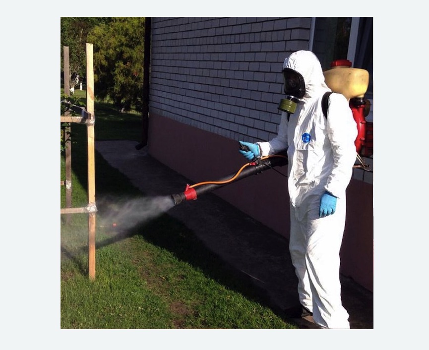 травля клещей на участке в Шимановске